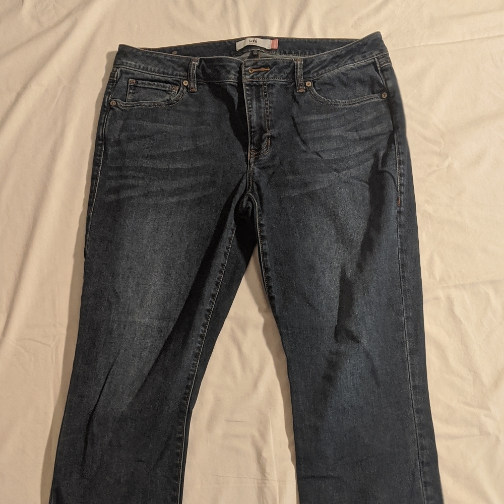 CABI New Crop blue denim jeans size 12